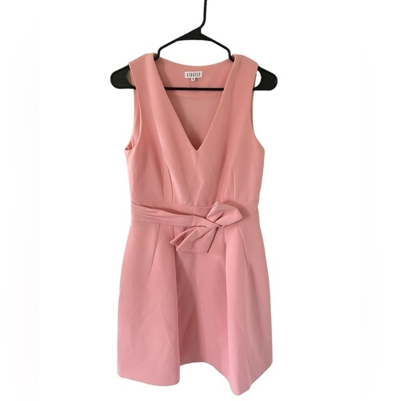 Claudie Pierlot Bow Embellished Pink Crepe Dress - Picture 4 of 10